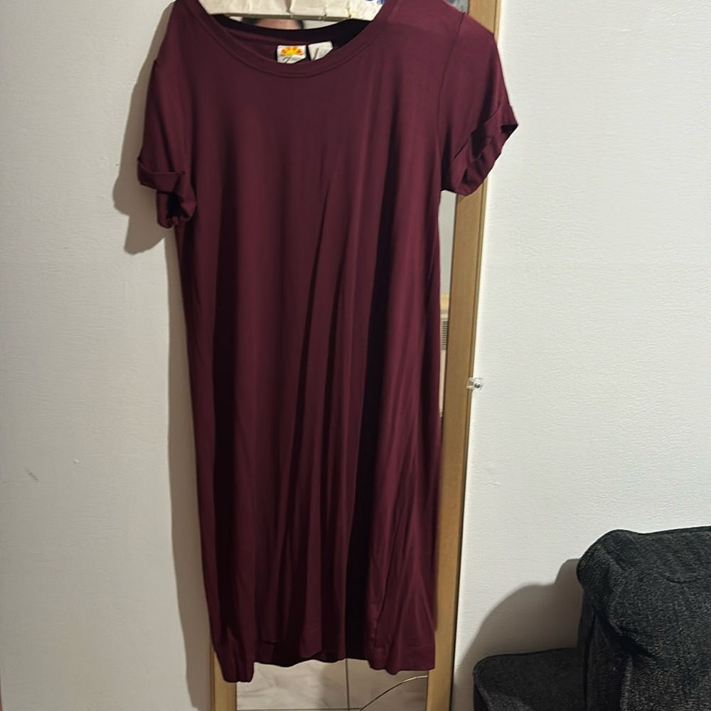 Cute pink t shirt dress